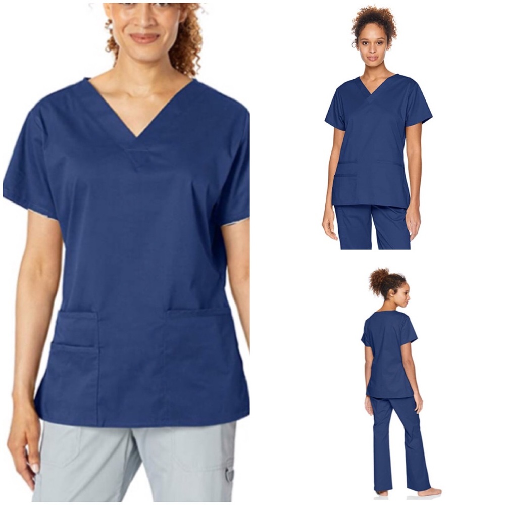 Amazon Essentials | Quick Dry Stretch Scrub Top L